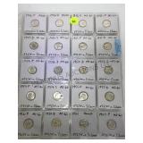 SHEET OF SILVER ROOSEVELT DIMES