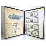 UNCUT SHEET OF 4-  2003 $2 NOTES