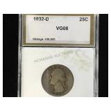 1932-D  SILVER QUARTER