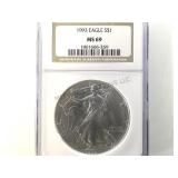 1993 NGC MS69 SILVER EAGLE