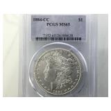 1884-CC  PCGS MS65  MORGAN SILVER DOLLAR