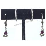 2 PAIRS OF STERLING EARINGS