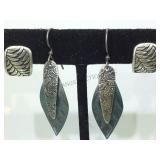 2 PAIRS OF STERLING EARRINGS
