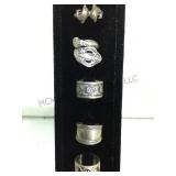 5 STERLING RINGS