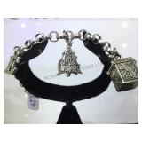 STERLING CHARM BRACELET,