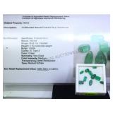 5.00CT EMERALD BERYL GEMSTONES, W/ APPRAISEL