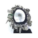 VINTAGE STERLING CHARM BRACELET INC. MICKEY MOUSE