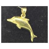 14K GOLD DOLPHIN PENDANT