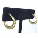 14K GOLD HOOP EARRINGS