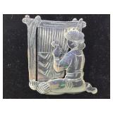STERLING G. PERRY SIGNED NAVAJO WOMAN PIN