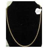 14K GOLD CHAIN NECKLACE, 16" LENGTH