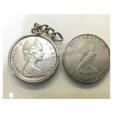 1989 & 1965  .999 SILVER COIN & PENDANT COIN