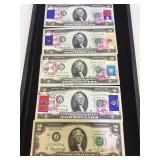 5 1976  $2 FEDERAL RESERVE NOTES W/STAMPS