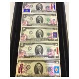 5-1976 $2 FEDERAL RESERVE NOTES W/STAMPS