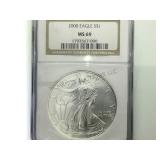 2000  NGC MS69 SILVER AMERICAN EAGLE