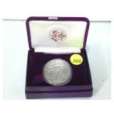 1986 SILVER AMERICAN EAGLE W/COA & CASE