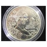 1999 SILVER LIBERTY "DOLLY MADISON" $1 COIN