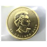 .9999 1oz GOLD CANADIAN  MAPLE LEAF COIN