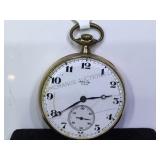 ARISTON U.S.A. OPEN FACE POCKETWATCH, 15 JEWELS,