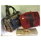2 COACH SIGNATURE BAGS & MORE,
