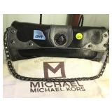 MICHAEL KORS  CLUTCH  W/ CHAIN STR, W/ DUST BAG