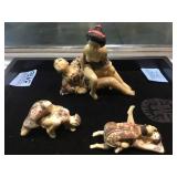 RESIN ASIAN EROTIC FIGURES & BONE EROTIC FIGURES