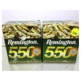 2 BOXES REMINGTON 550 22 LR  HOLLOW POINTS