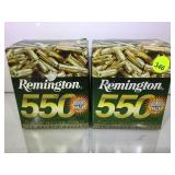 2 BOXES REMINGTON  550 22 LR HOLLOW POINTS