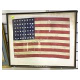 FRAMED MINI U.S. SILK FLAG W/ 48 STARS