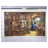 MERLIN & ARTHUR BY SCOTT GUSTAFSON LITHOGRAPH