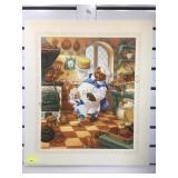 PAT-A-CAKE BY SCOTT GUSTAFSON LITHOGRAPH