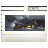 ARRIVAL OF THE 9:59 BY TED BLAYLOCK LITHOGRAPH