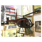 WOODEN  HANGING HELICOPTER