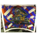 LIFE GUARD STATION BY RICHARD SCUDDER SERIOGRAPH