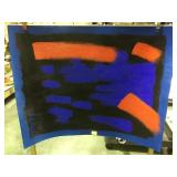 OIL ON PAPER ORIGINAL ABSTRACT BY RICHARD SCUDDER