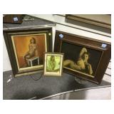 3 PIECE FRAMED ART, NUDES, ARTIST DELISE