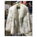 WHITE RABBIT FUR JACKET