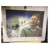 ED HILLARY LITHOGRAPH BY JAMES LUMBERS