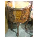 ORNATE WOOD INLAY COFFEE TABLE