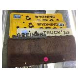 6 vintage/antique lisence plates & greiner