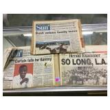 Star news, some vintage newspapers.       
Local