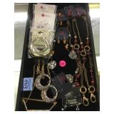 Tray lot "nip" costume jewelry