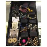 Tray lot "nip" costume jewelry