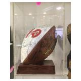Official Wilson NFL facsimile football in case.
