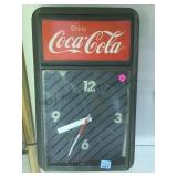 Coco cola light up wall clock, needs some