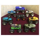 Hot wheels monster trucks 8 piece.