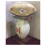 Pair of Kansas City Chiefs footballs, one