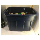 Large lot tote full of Legos - many figures