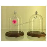 2 pocket watch glass dome displays.