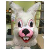 Hand painted paper mache bunny mask local pickup